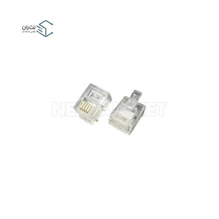 لیست قیمت و مشخصات انواع سوکت تلفن امپ Rj-11 - تعداد: 1000 عدد | نت‌ران