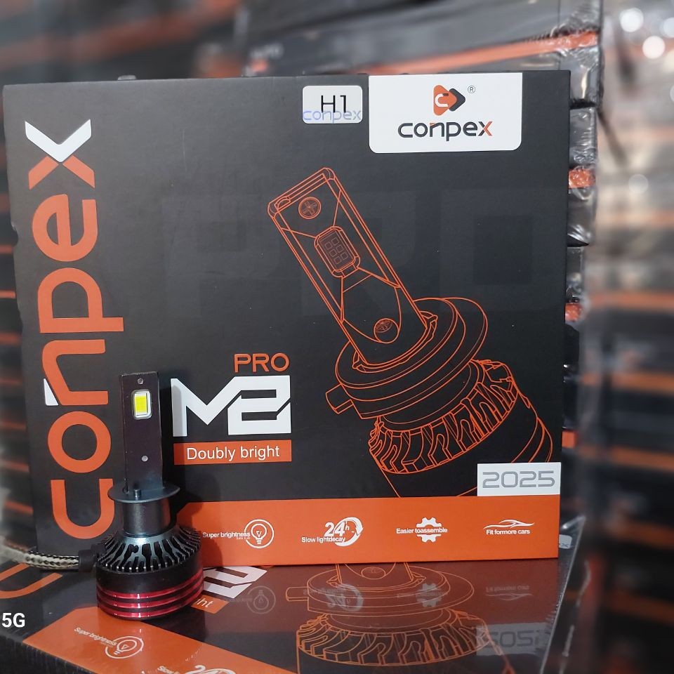 هدلایت m8pro h1 هدلایت کانپکس کارت گارانتی طلایی اصلی و پلمپ شرکتی پایهH1 محصول conpex 120000 لومن و 65وات محصول2025
