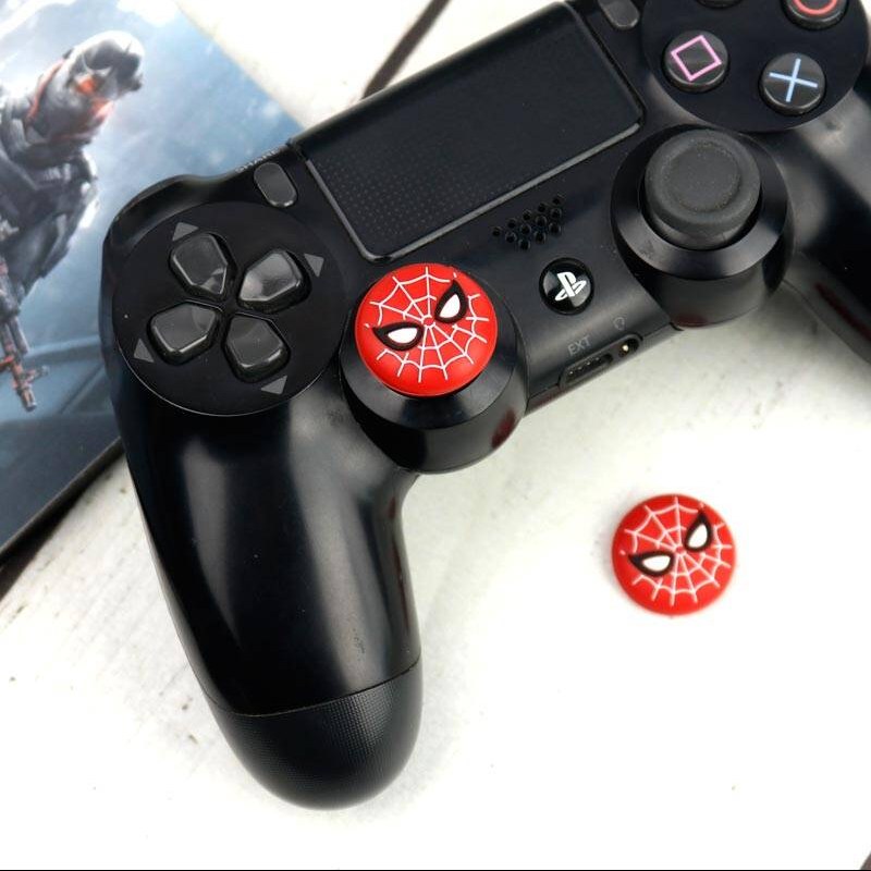 روکش آنالوگ دسته بازی PS4.XBOX طرح Spider Man قرمز 2تایی