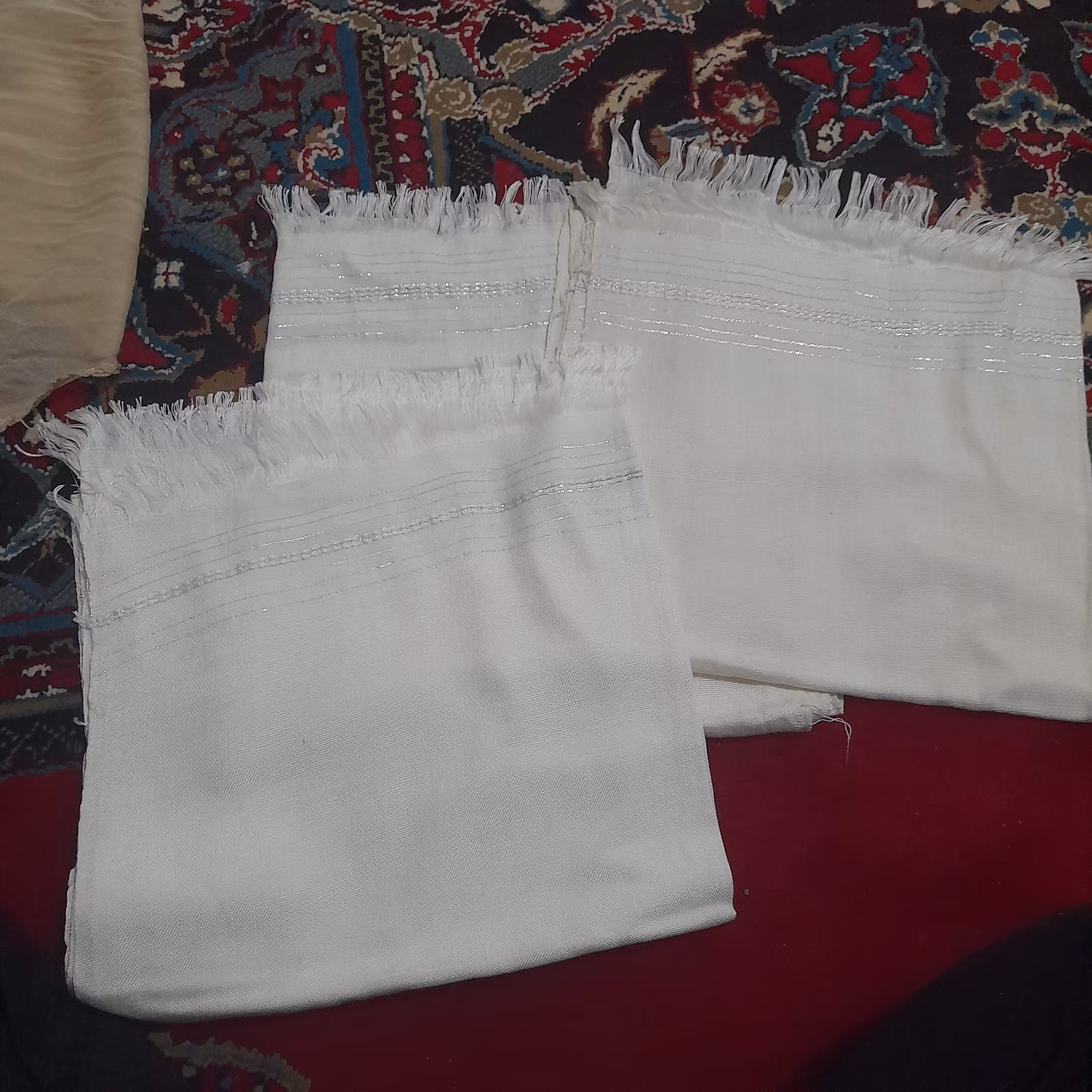 حوله دست  سفید ساده 