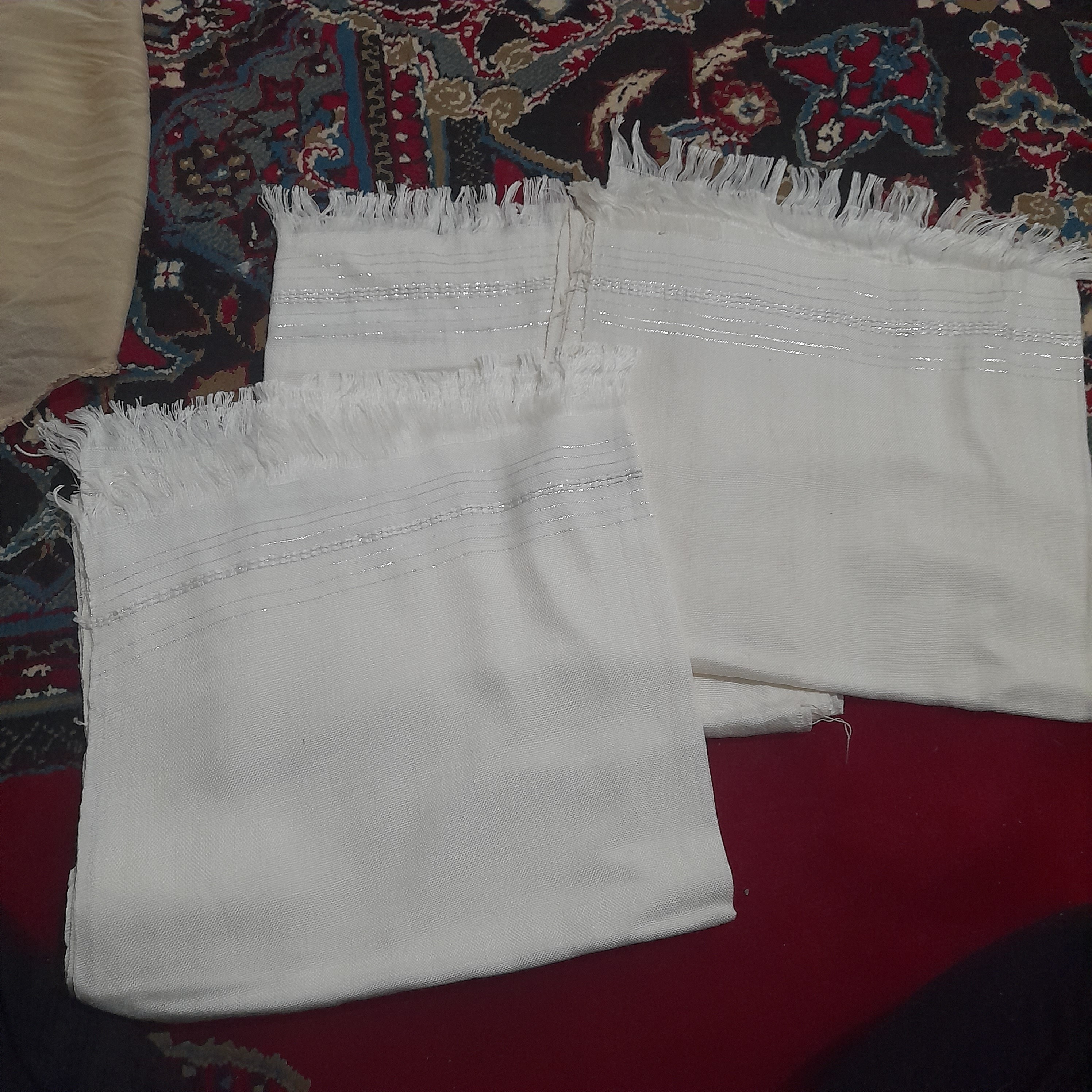 حوله دست  سفید ساده 