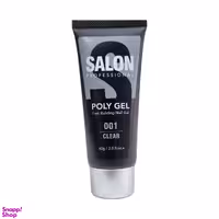 پلی ژل ناخن سالن مدل Clear کد 01 وزن 60 گرم