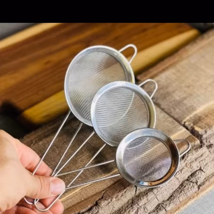 صافی سه تکه دسته دار استیل