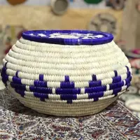 خمره برنجی حصیری ابی