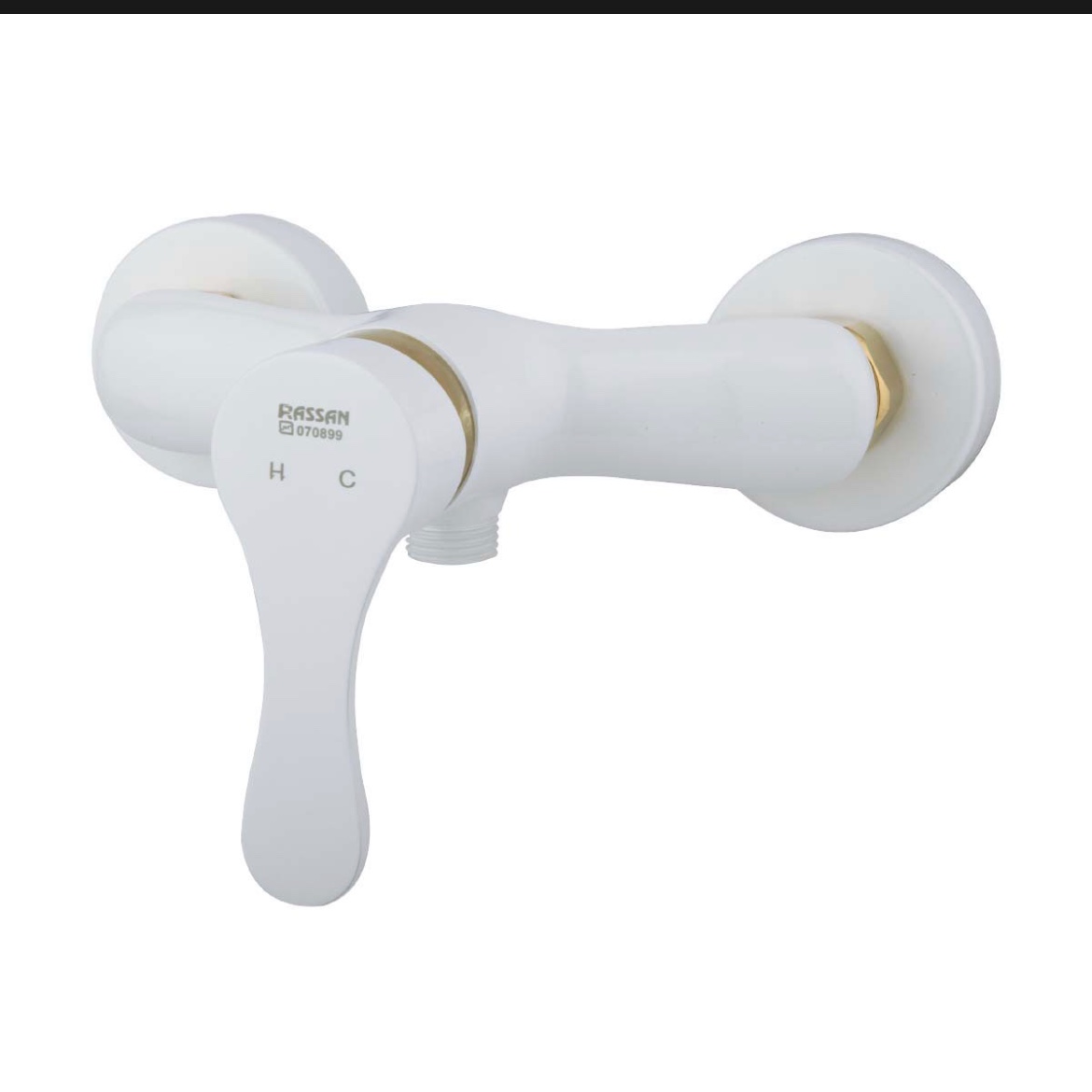 شیر توالت راسان مدل صدف شیری طلایی