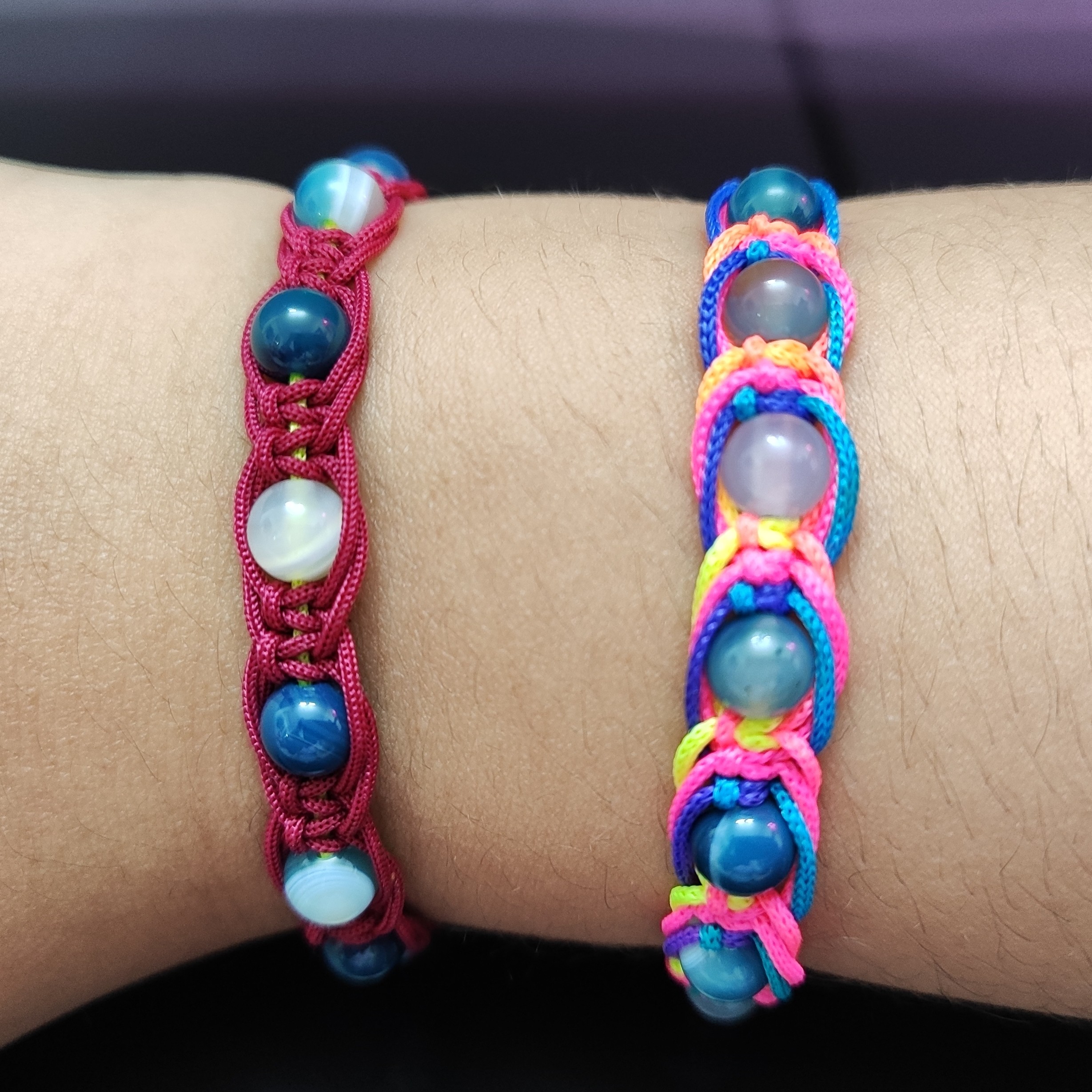 دستبند بافت با سنگ بابا قوری 