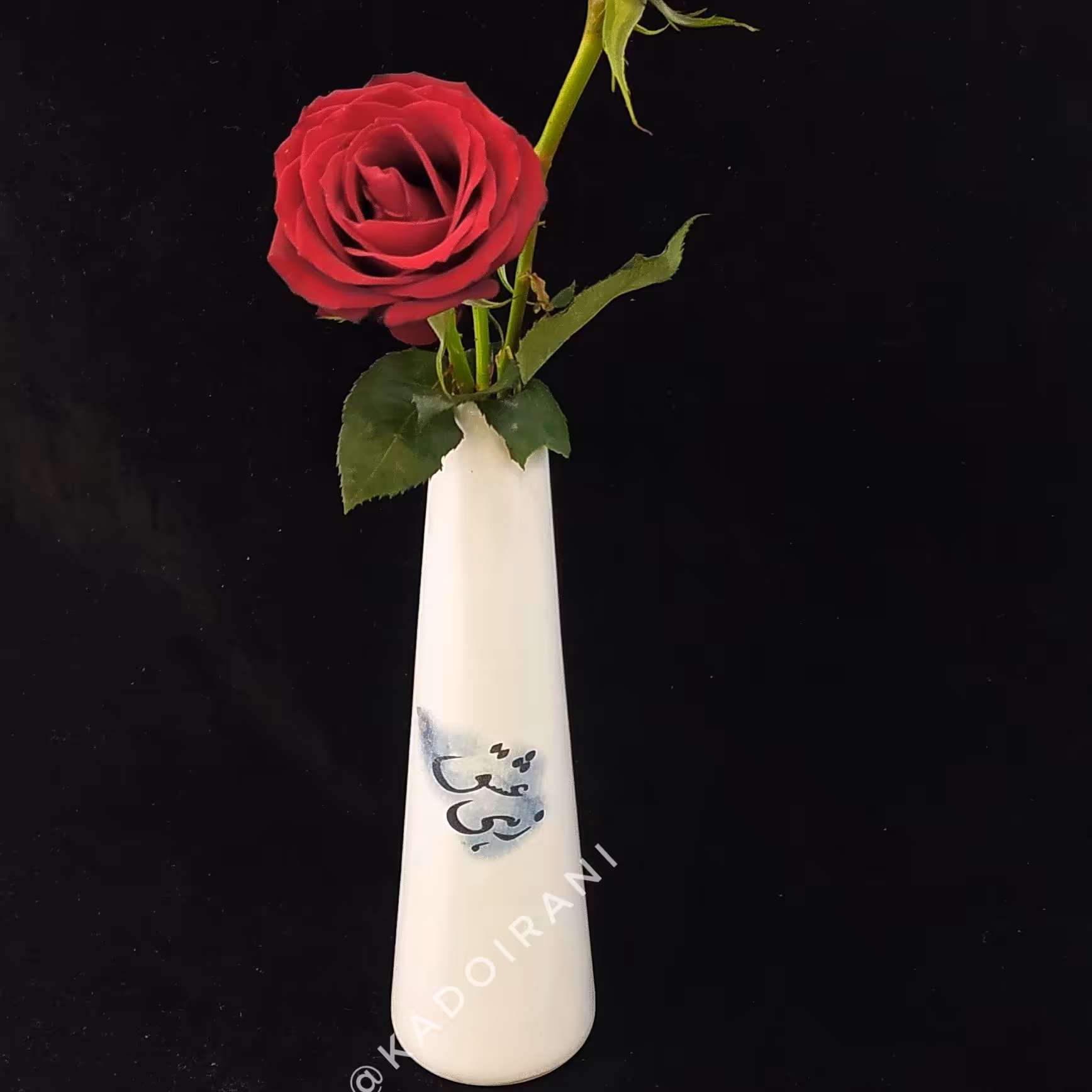 گلدان سرامیک تک گل