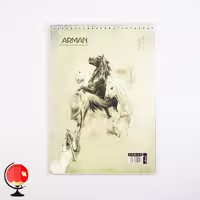 دفتر طراحی A4 آرمان طرح اسب ها