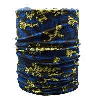 اسکارف و دستمال سر و گردن مدل پیکبر چریکی زردآبی 20591