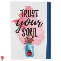 دفتر مشق 100 برگ طرح گلدان جلد سخت آپادانا