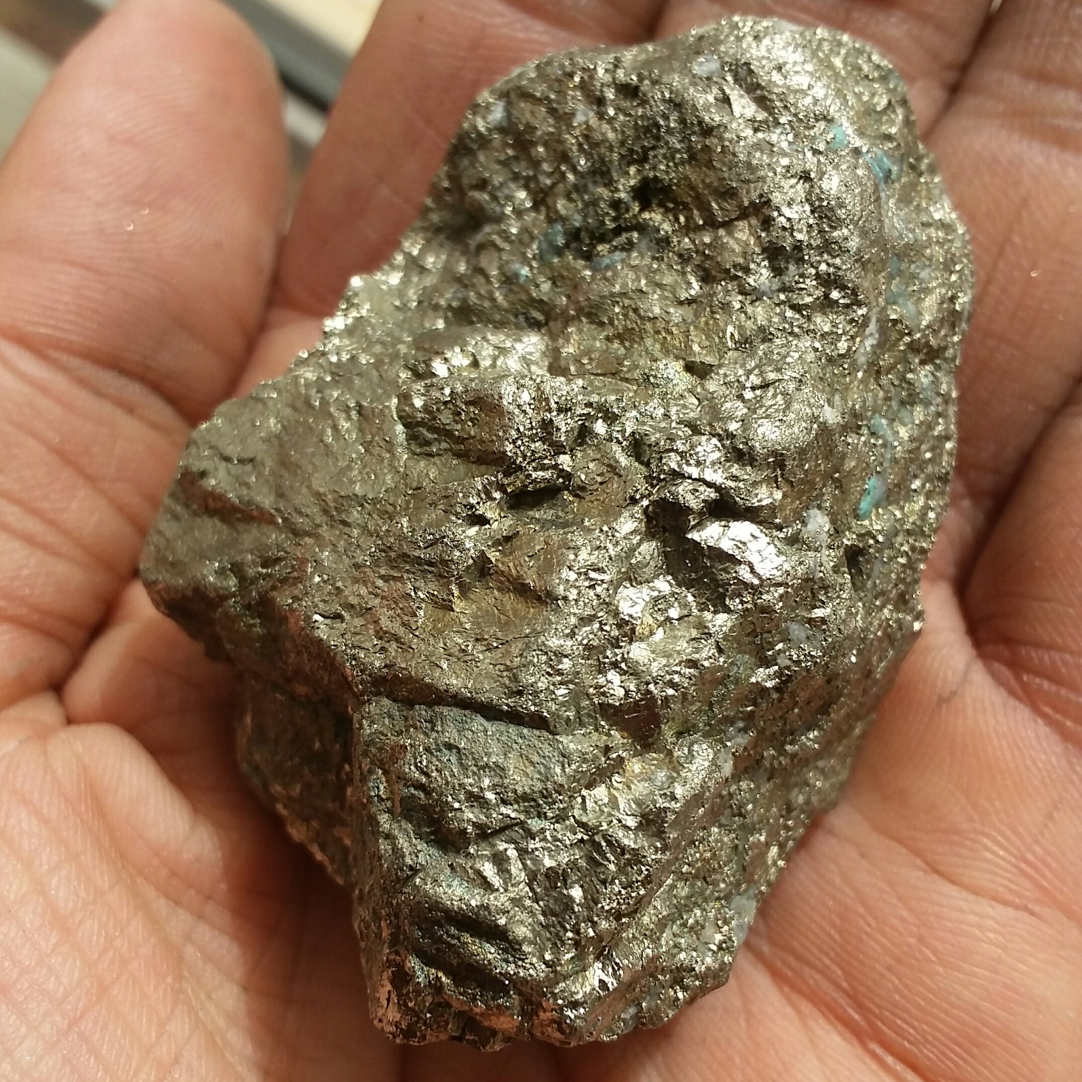 سنگ راف غولپیکر وارداتی پیریت طلایی ملقب به سنگ طلا خاص 100 در 100 طبیعی دیدنییی