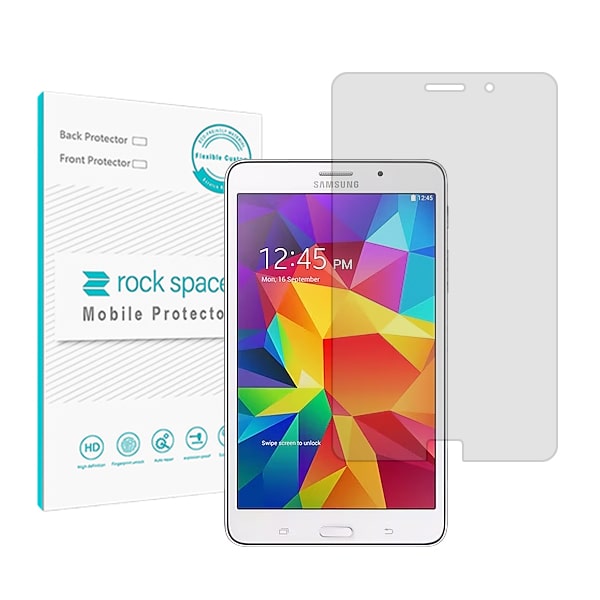گلس تبلت سامسونگ Galaxy Tab 4 70 مدل نانو هیدروژل شفاف برند راک اسپیس کد L
