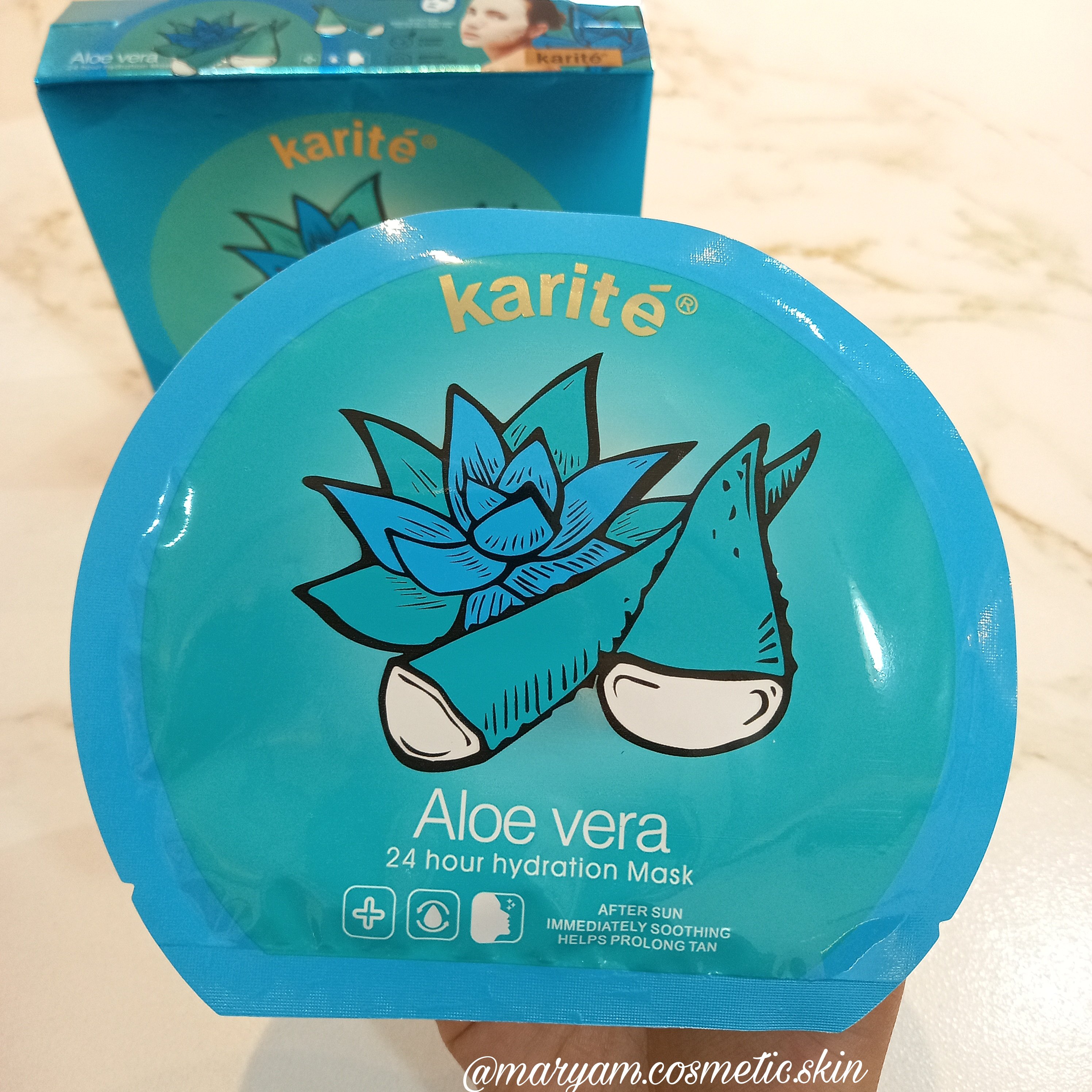 ماسک ورقه‌ای کاریته آلوئه‌ورا