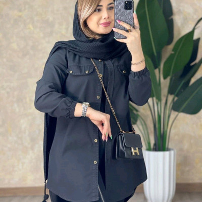 مانتو بغل زیپ جیننیل 1369