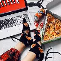 جوراب مچی پیتزایی نخ پنبه فری سایز