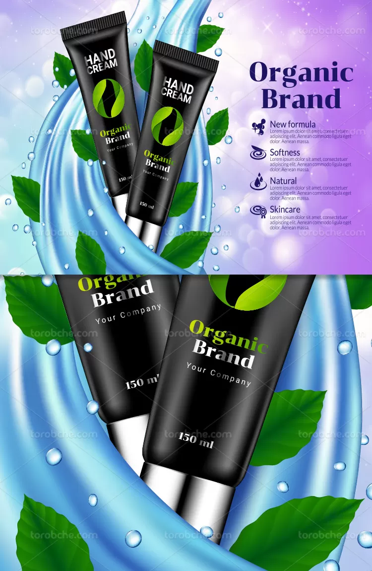 وکتور کرم دست خلاقانه | گرافیک با طعم تربچه