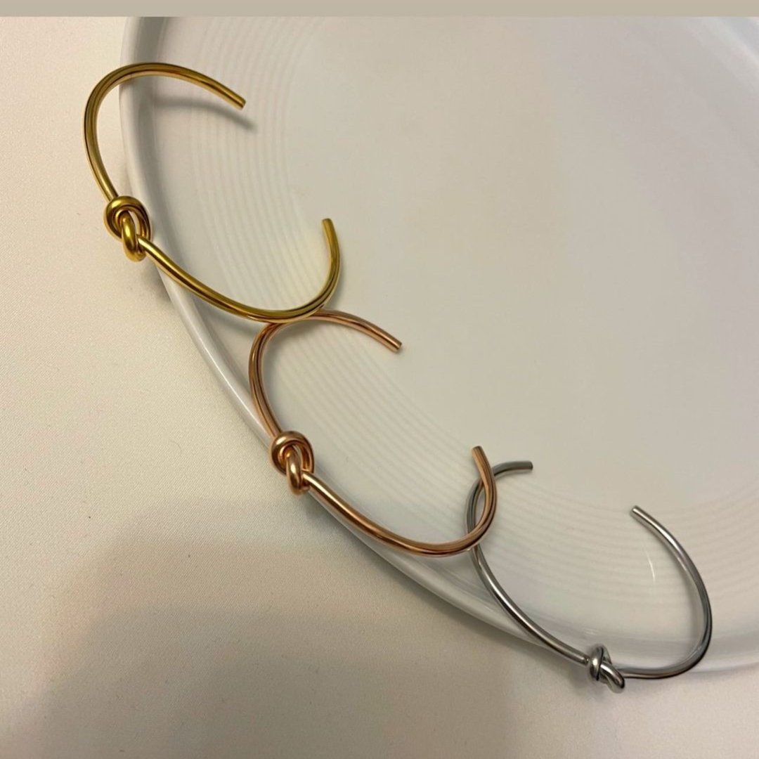 دستبند گره ای استیل رنگ ثابت