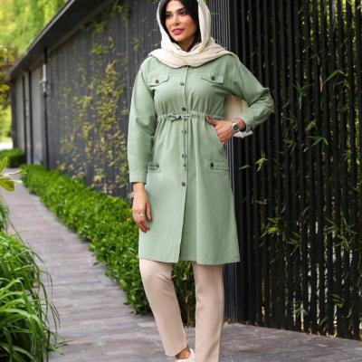 مانتو اسپرت زنانه کتان مدل حلما