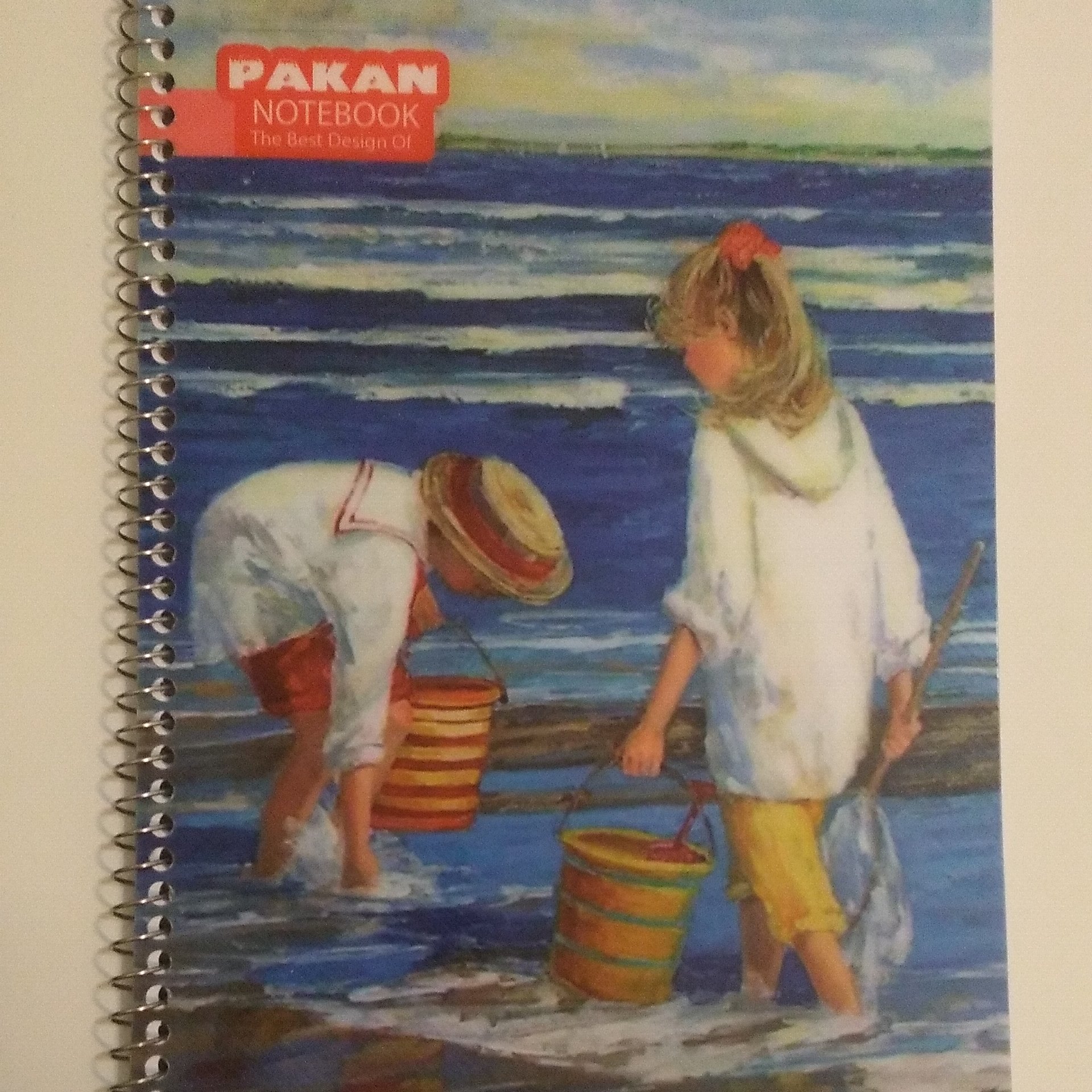 دفتر زبان 50 برگ سیمی طرح دریا
