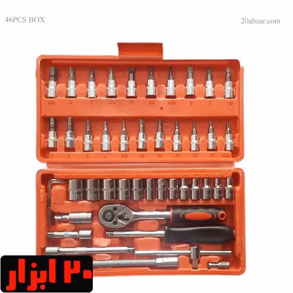 جعبه بکس 46 پارچه درایو 1/4 مدل CR-V