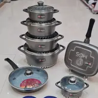 سرویس قابلمه 17 پارچه رینگی گرانیتی MGS(هزینه ی ارسال به صورت پس کرایه)