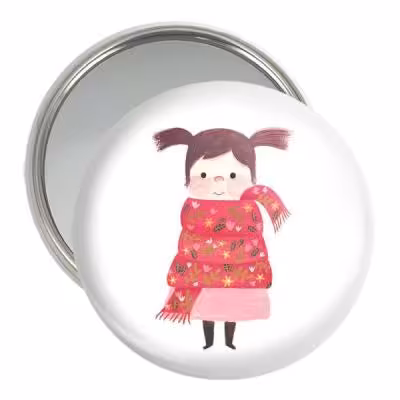 آینه جیبی خندالو مدل دخترونه کد 5485