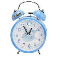 ساعت رومیزی زنگ دار ابی طرح نهنگ