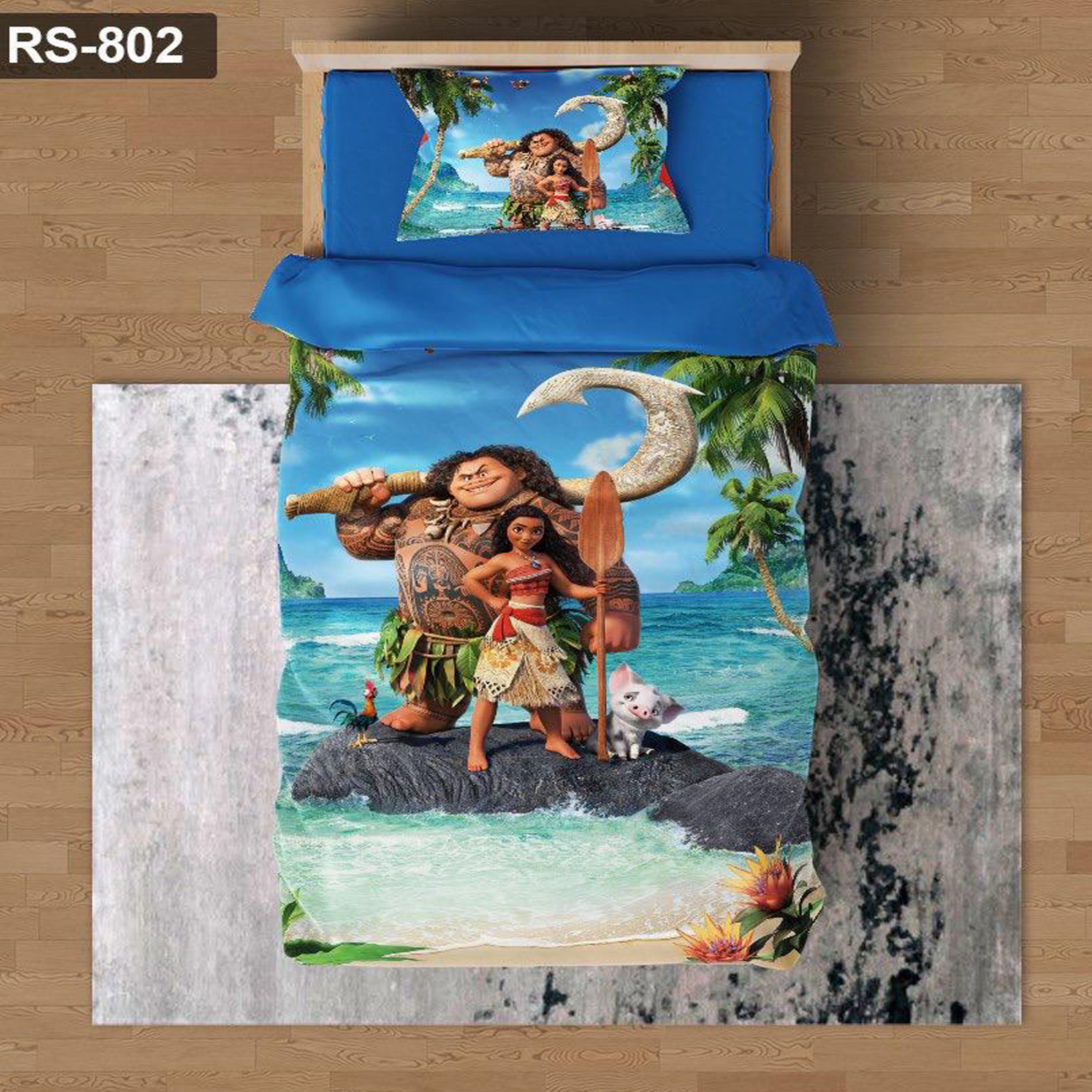 سرویس روتختی 1 نفره تنسل چاپی برندترک لند (Turk Land)  کد rs 802