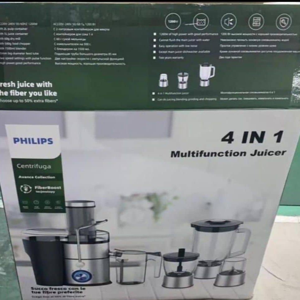 آبمیوه گیری 4 کاره پایه استیل فیلیپس 