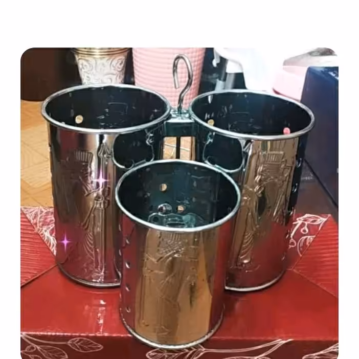 جای قاشق چنگال 3قلو استیل