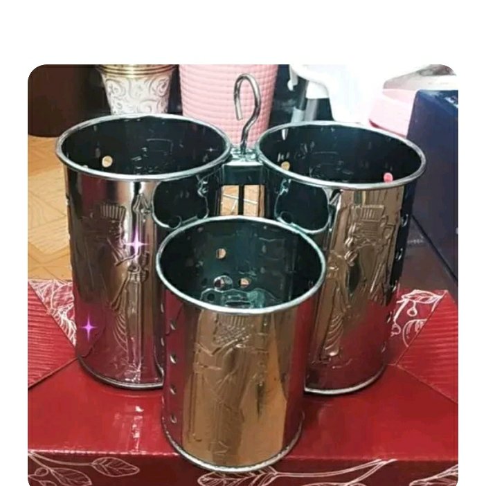 جای قاشق چنگال 3قلو استیل