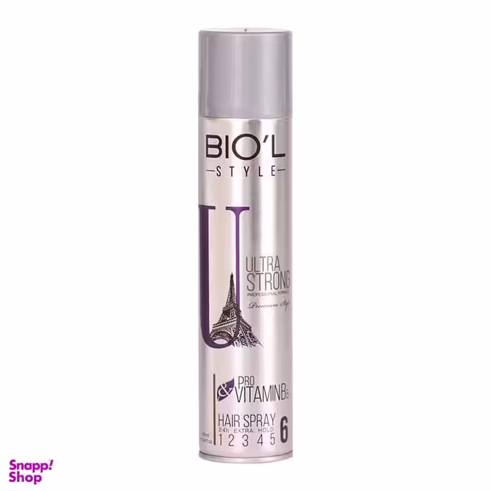 اسپری مو حالت دهنده بیول (Biol) مدل Ultra Strong حجم 250 میلی لیتر
