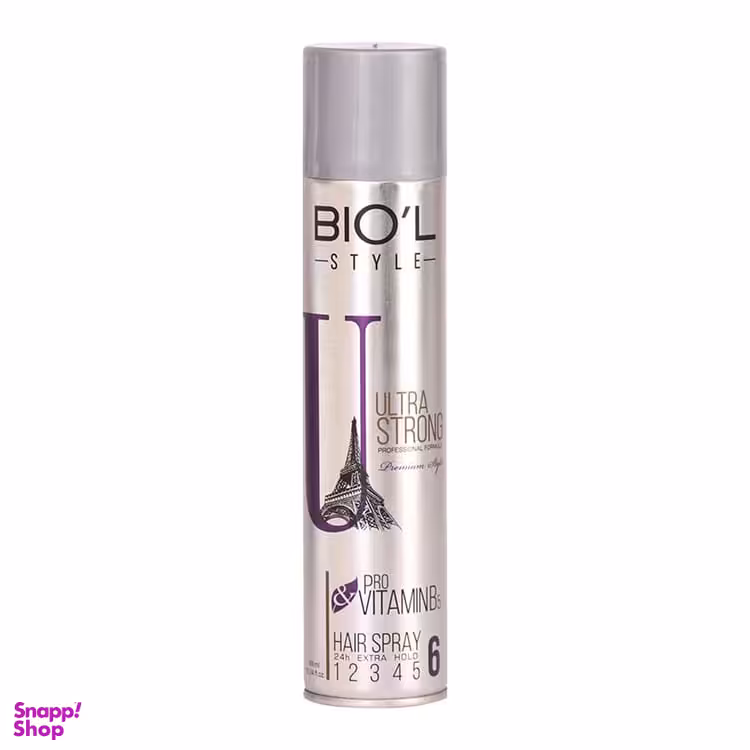 اسپری مو حالت دهنده بیول (Biol) مدل Ultra Strong حجم 250 میلی لیتر