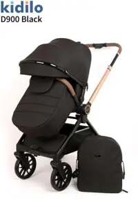 کالسکه کیدیلو kidilo مدل D900 ( دسته دوطرفه و چهار چرخ 360 درجه)