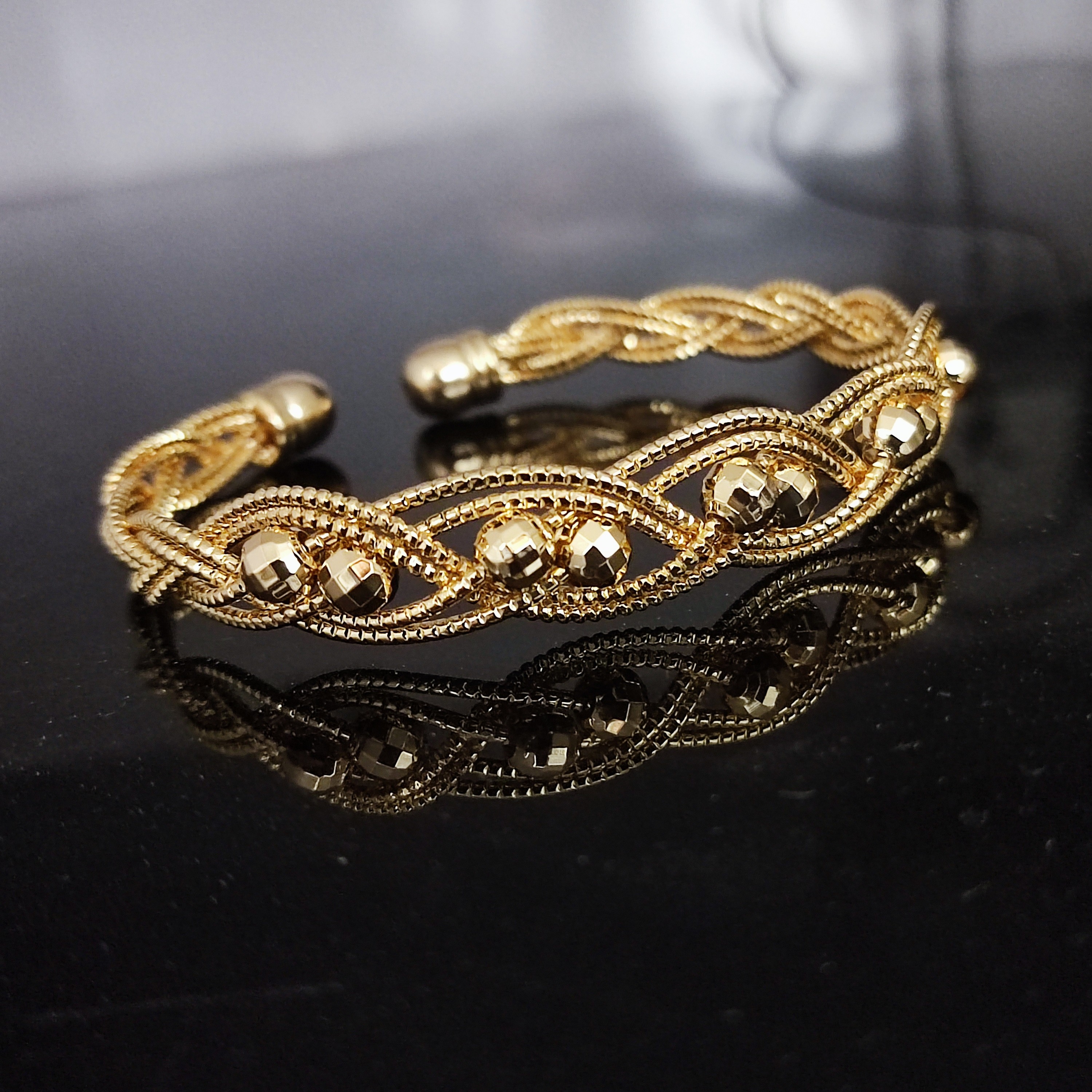 دستبند طرح طلا فری سایز 