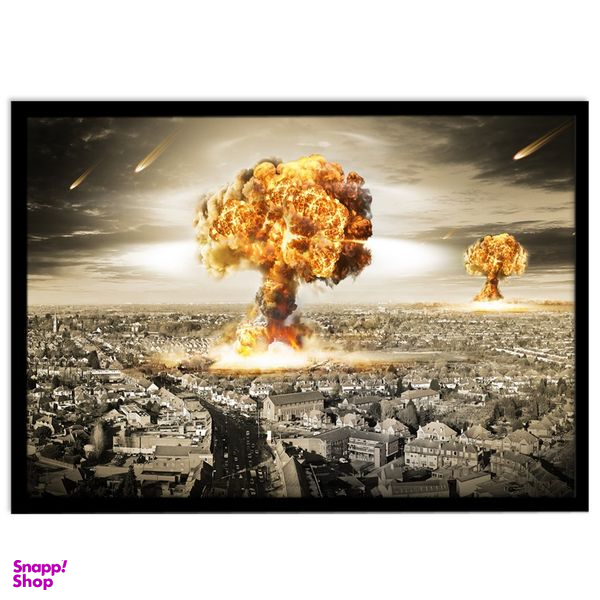 تابلو نوری بکلیت طرح منظره شهر و انفجار مدل B-S1497