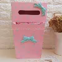 سطل و جادستمال کاغذی چوبی 