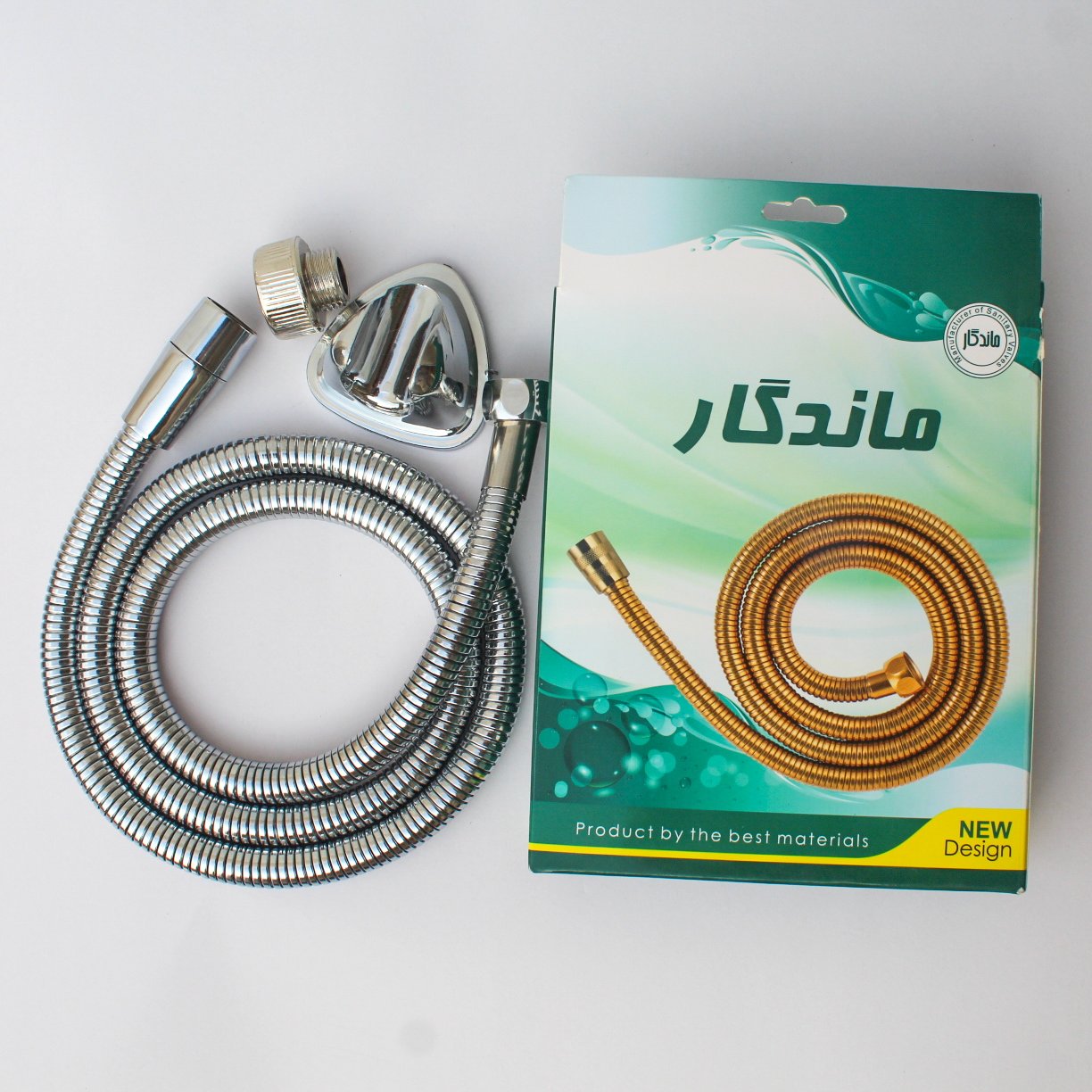 شلنگ توالت کروم