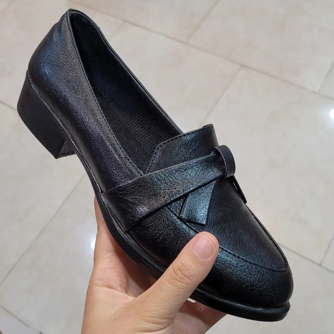 کفش راحتی زنانه چرم مصنوعی پاشنه دار
