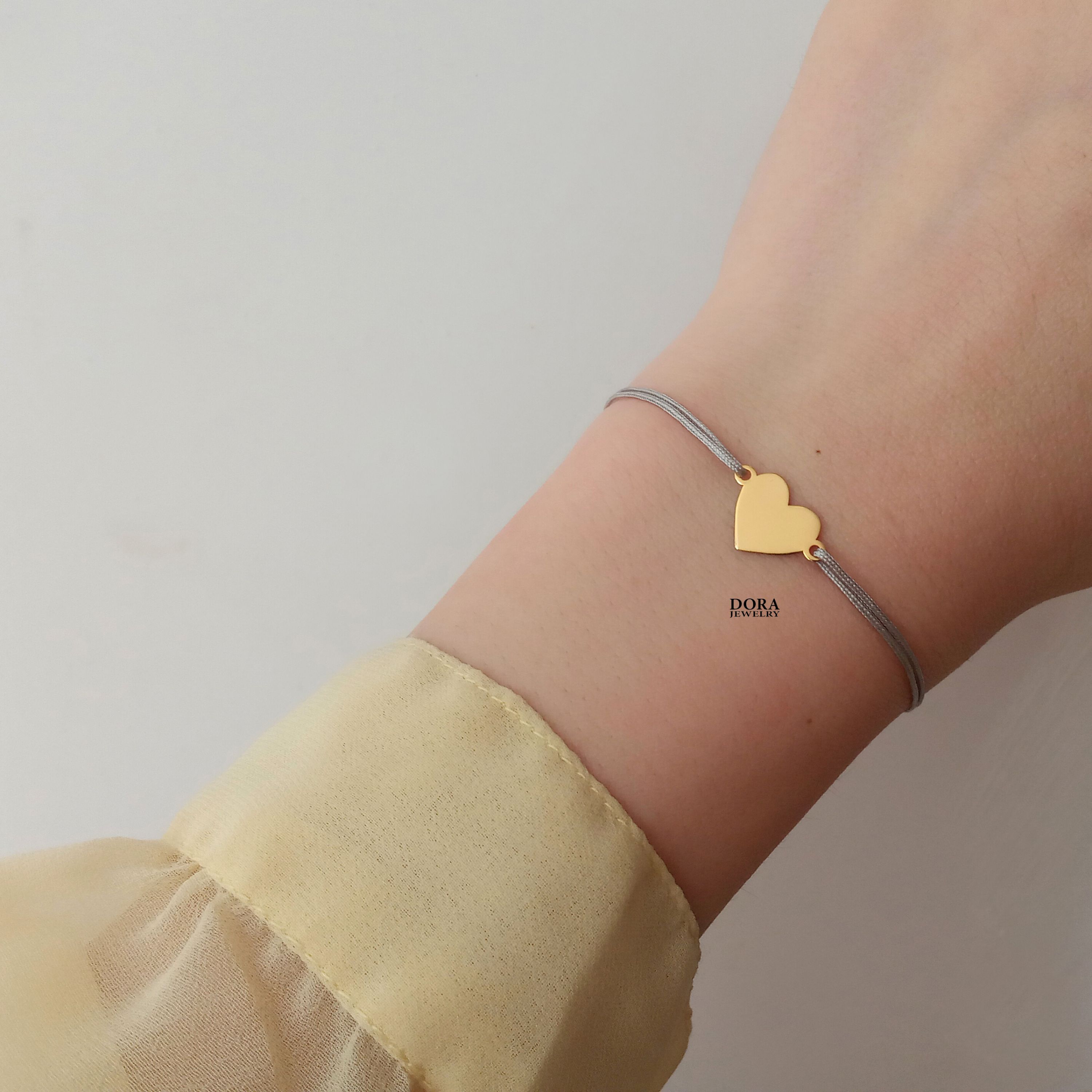 دستبند قلب با جنس استیل رنگ‌ ثابت