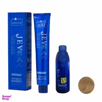 رنگ مو جوو مدل Excellence شماره 8.47 حجم 100 میلی لیتر رنگ کاراملی به همراه اکسیدان جوو کد 01 نه درصدی حجم 150 میلی لیتر