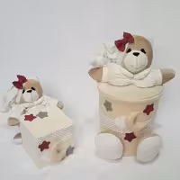 ست سطل و جادستمال خرس نانان