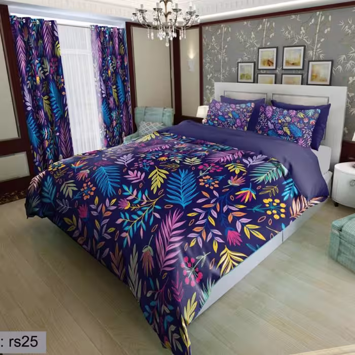 سرویس روتختی 2 نفره تنسل چاپی برندترک لند(Turk Land) rs 25