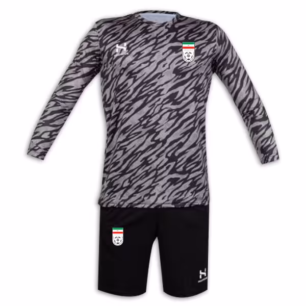 پیراهن و شورت دروازه بانی ایران 2023 (مشکی)