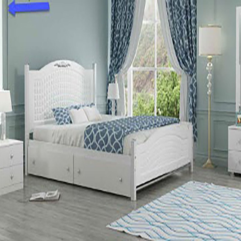 تخت خواب دو نفره مدل روما بدون کشو بدون تشک(ارسال پس کرایه)