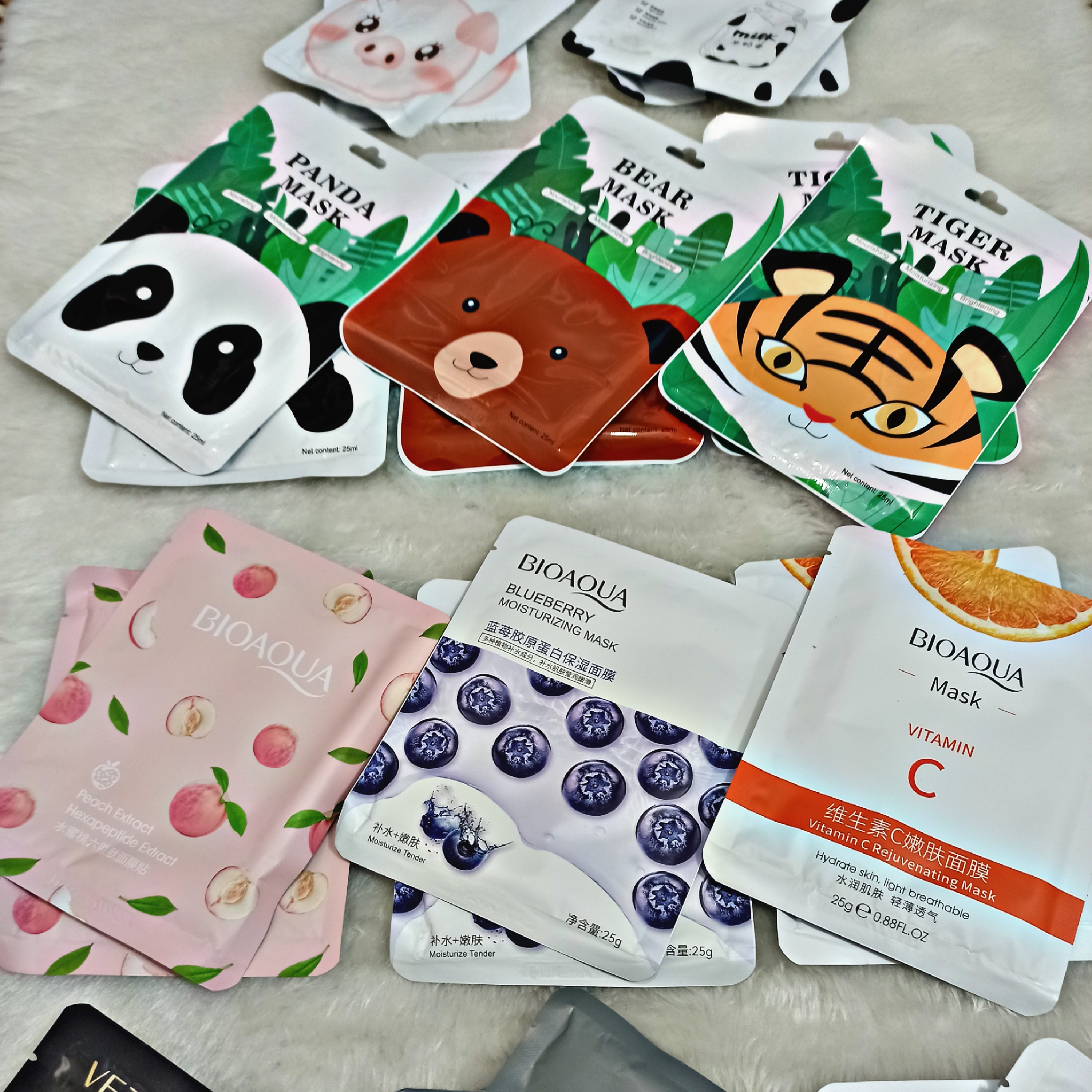 ماسک ورقه ای صورت انواع مختلف مارکها