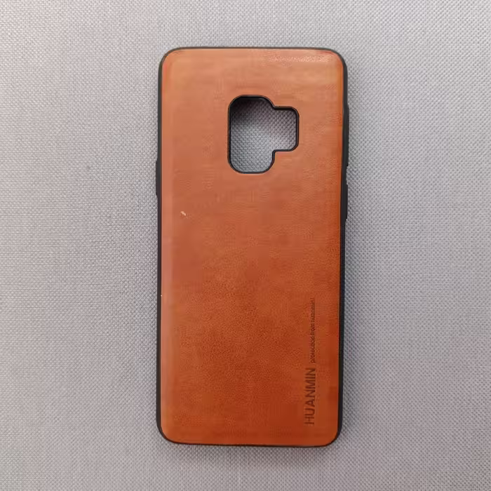 گارد قاب کاور چرمی رنگ قهوه ای باکیفیت مناسب برای سامسونگ اس 9 Galaxy S9 s 9