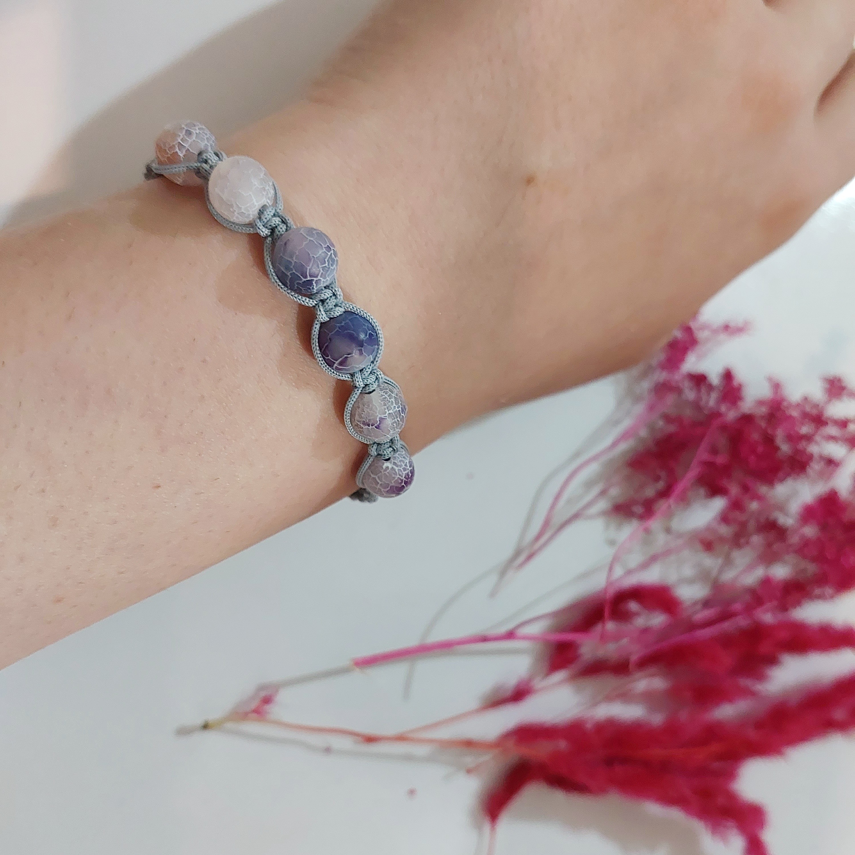 دستبند ( سنگ عقیق مکزیکی)