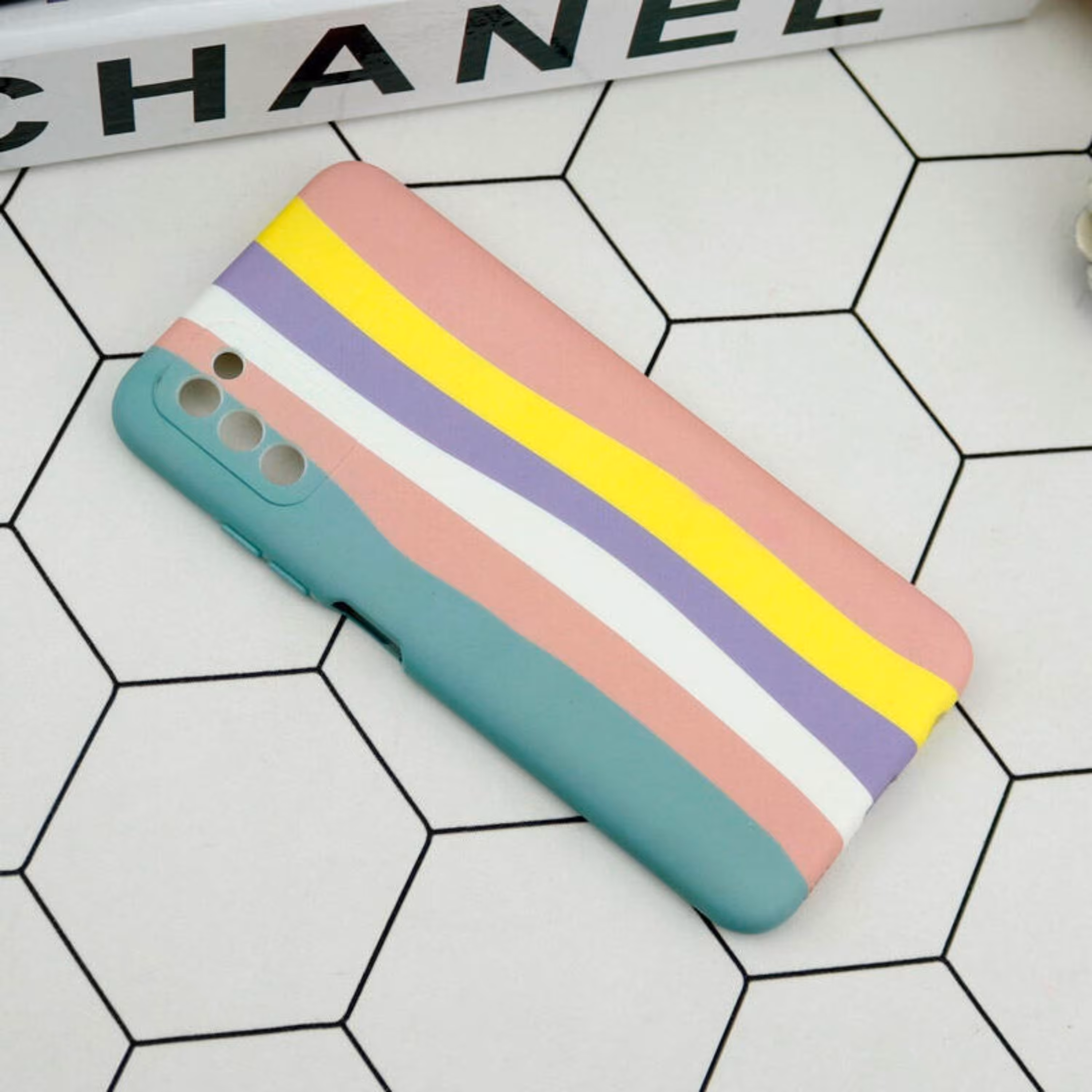 گارد محافظ لنزدار سیلیکونی رنگین کمانی Highcopy سامسونگ A03s کد 6