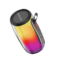 اسپیکر بلوتوثی کپسولی با نور RGB  آوی مدل Awei Y528 - مشکی
